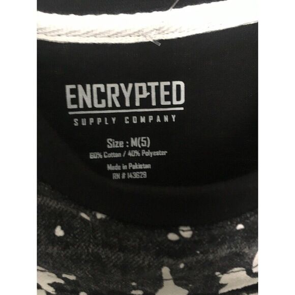 Encrypted Boys Paint Splatter 2 Piece Set Jogger Pants & Shirt Size M 5 - Picture 6 of 12